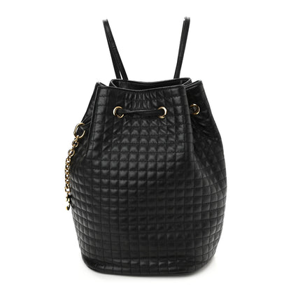 Celine Calfskin Quilted Small C Backpack Black 1 of 11