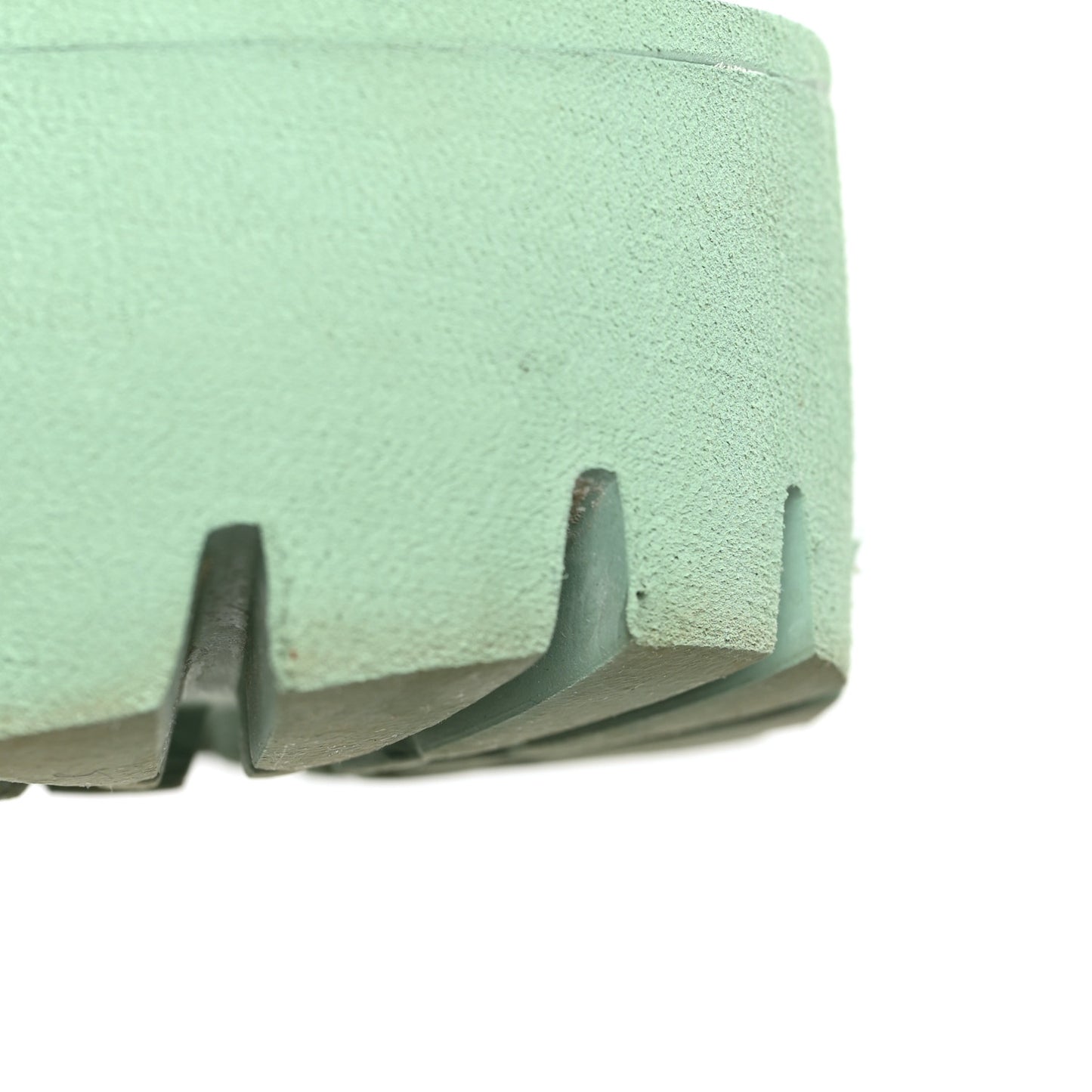 Rubber GG Monogram Perforated Elea Platform 55mm Lug Sole Sandals 38 Pacific Green