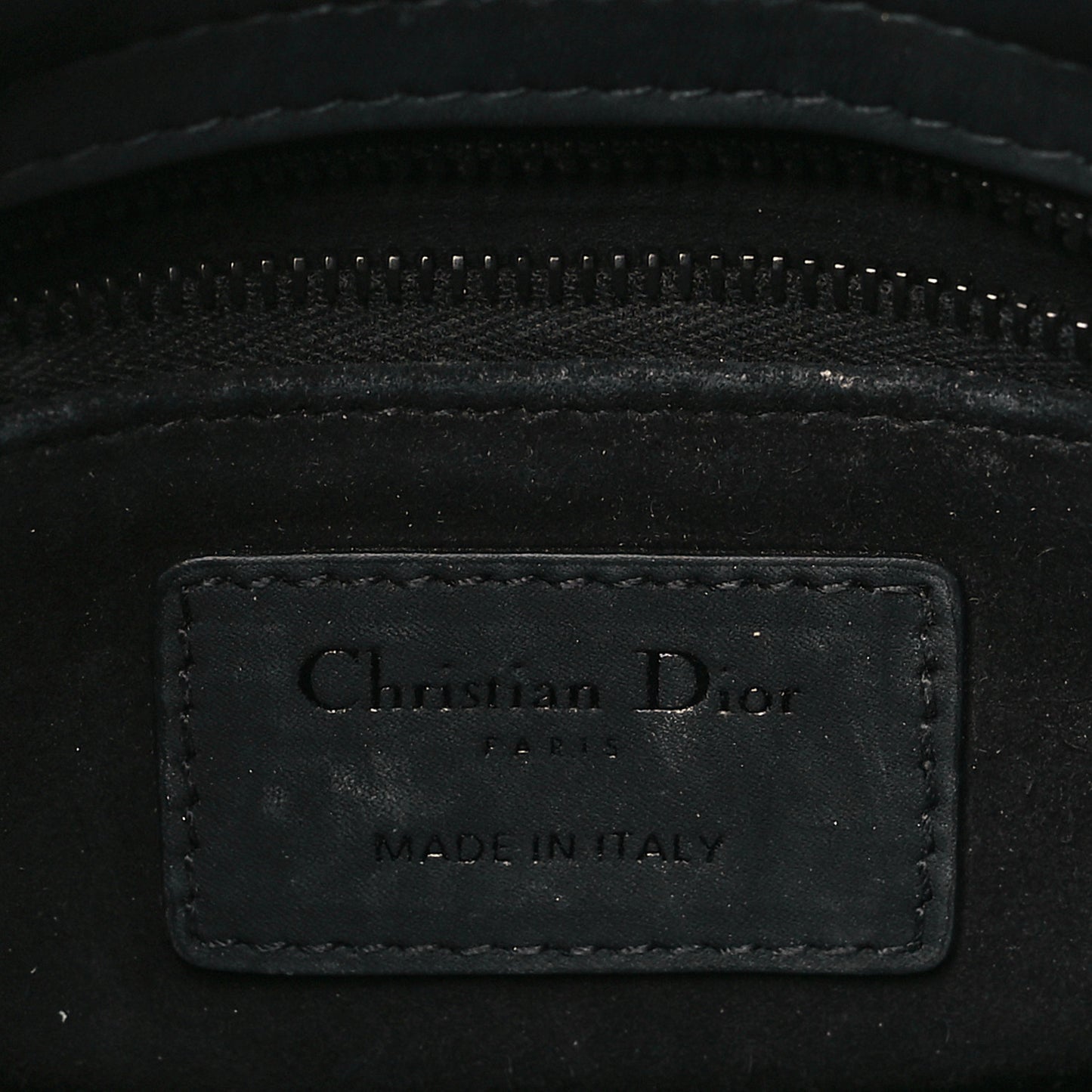 Ultra Matte Calfskin Cannage Mini Lady Dior Black