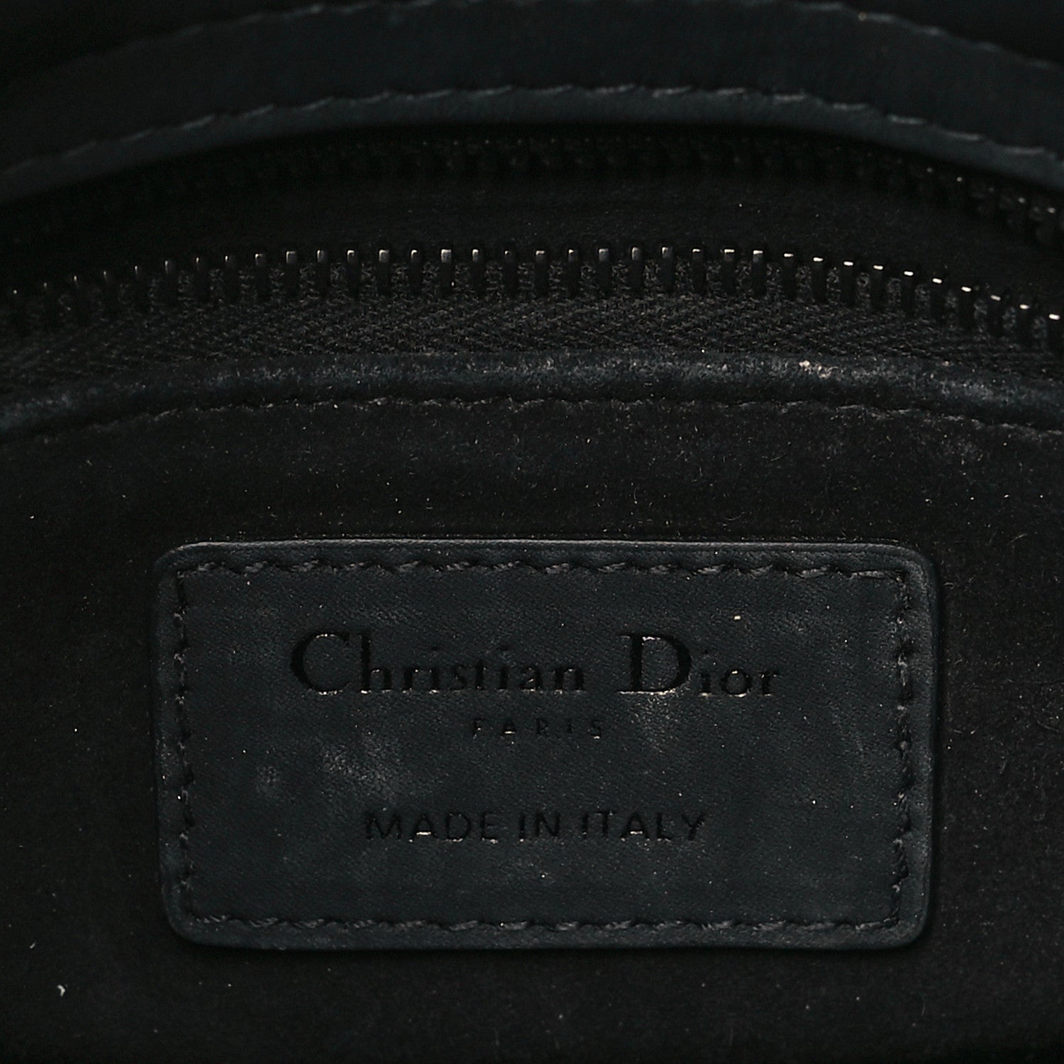 Christian Dior Ultra Matte Calfskin Cannage Mini Lady Dior Black 6 of 12
