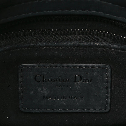 Christian Dior Ultra Matte Calfskin Cannage Mini Lady Dior Black 6 of 12