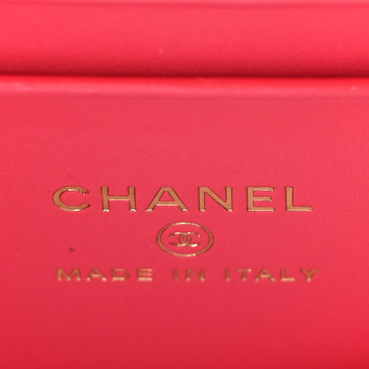 Chanel Caviar Quilted Small Vanity Case With Chain Pink 6 of 9