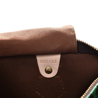 Louis Vuitton Monogram Kusama Town Speedy 30 Green 6 of 8