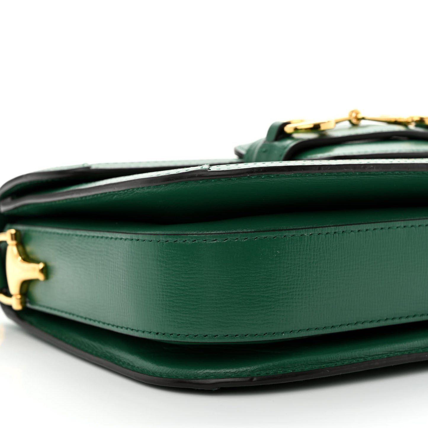 Azalea Calfskin Horsebit 1955 Shoulder Bag New Shamarock Emerald