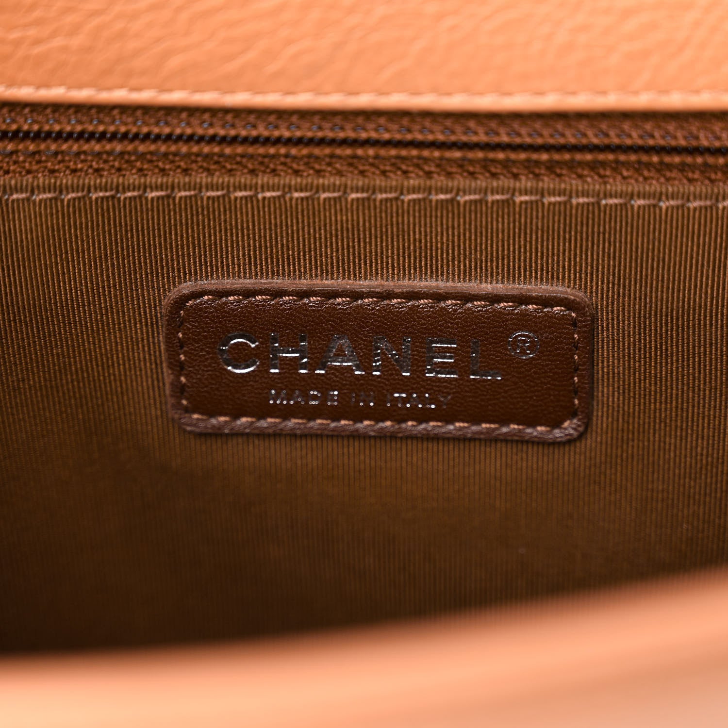 Chanel Calfskin Quilted Double Stitch New Medium Boy Flap Camel 6 of 13