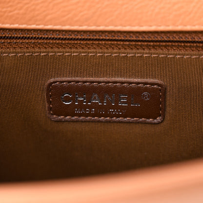 Chanel Calfskin Quilted Double Stitch New Medium Boy Flap Camel 6 of 13