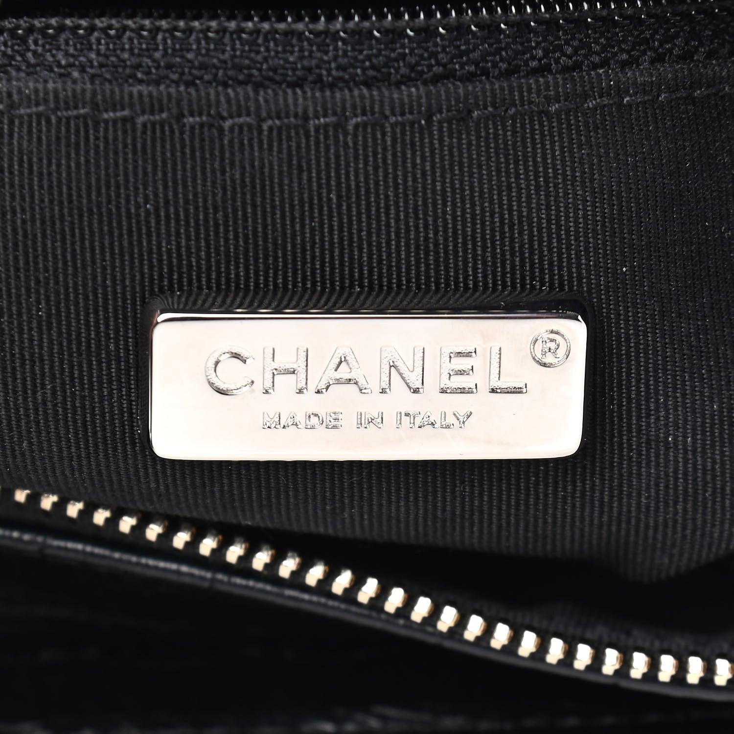 Chanel Calfskin Crocodile Embossed Small Gabrielle Cocodile Hobo Black 6 of 10