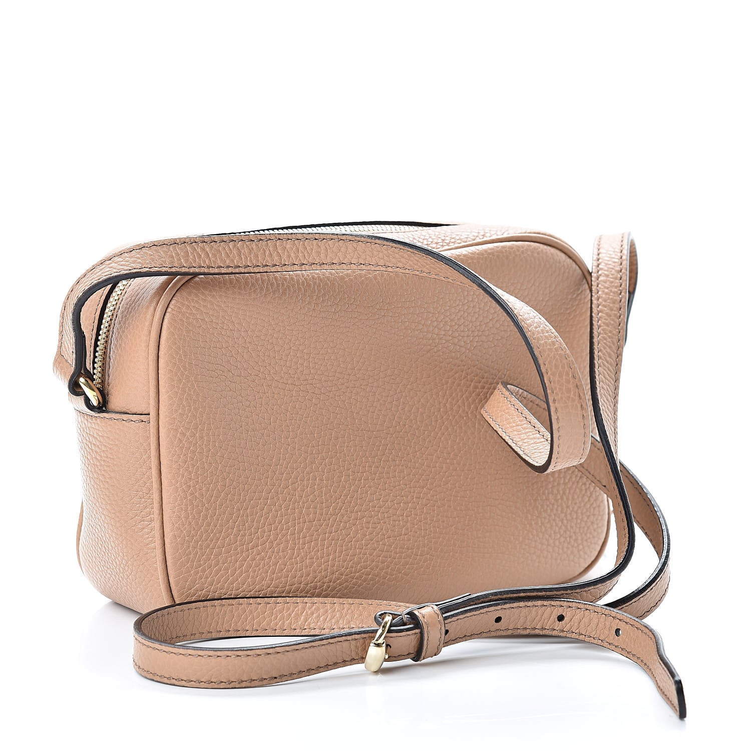 Gucci Pebbled Calfskin Small Soho Disco Bag Rose Beige 3 of 10