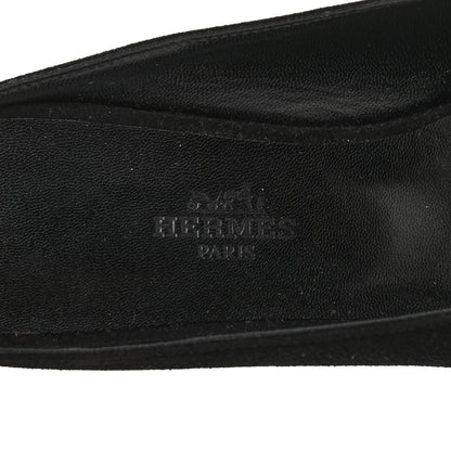 Hermes Satin Suede Goatskin Crystal Roxane Mules 36.5 Black 7 of 9