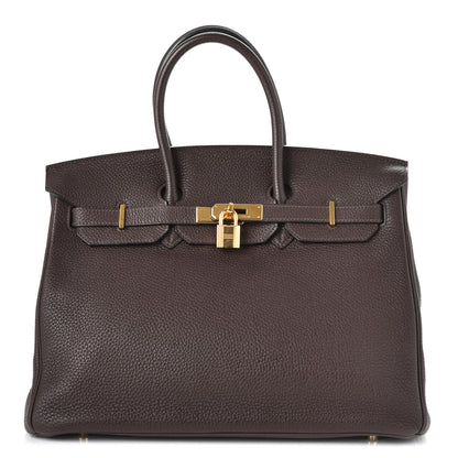 Hermes Togo Birkin 35 Chocolate 1 of 38