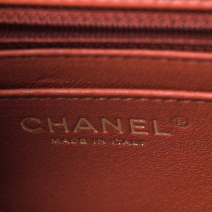 Chanel Lambskin Quilted Mini Rectangular Flap Brown 5 of 9