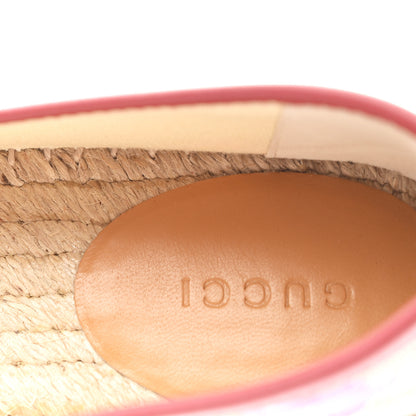 Gucci GG Supreme Monogram Tian Womens Espadrilles 36.5 Beige Ebony Multicolor Rosso 12 of 13