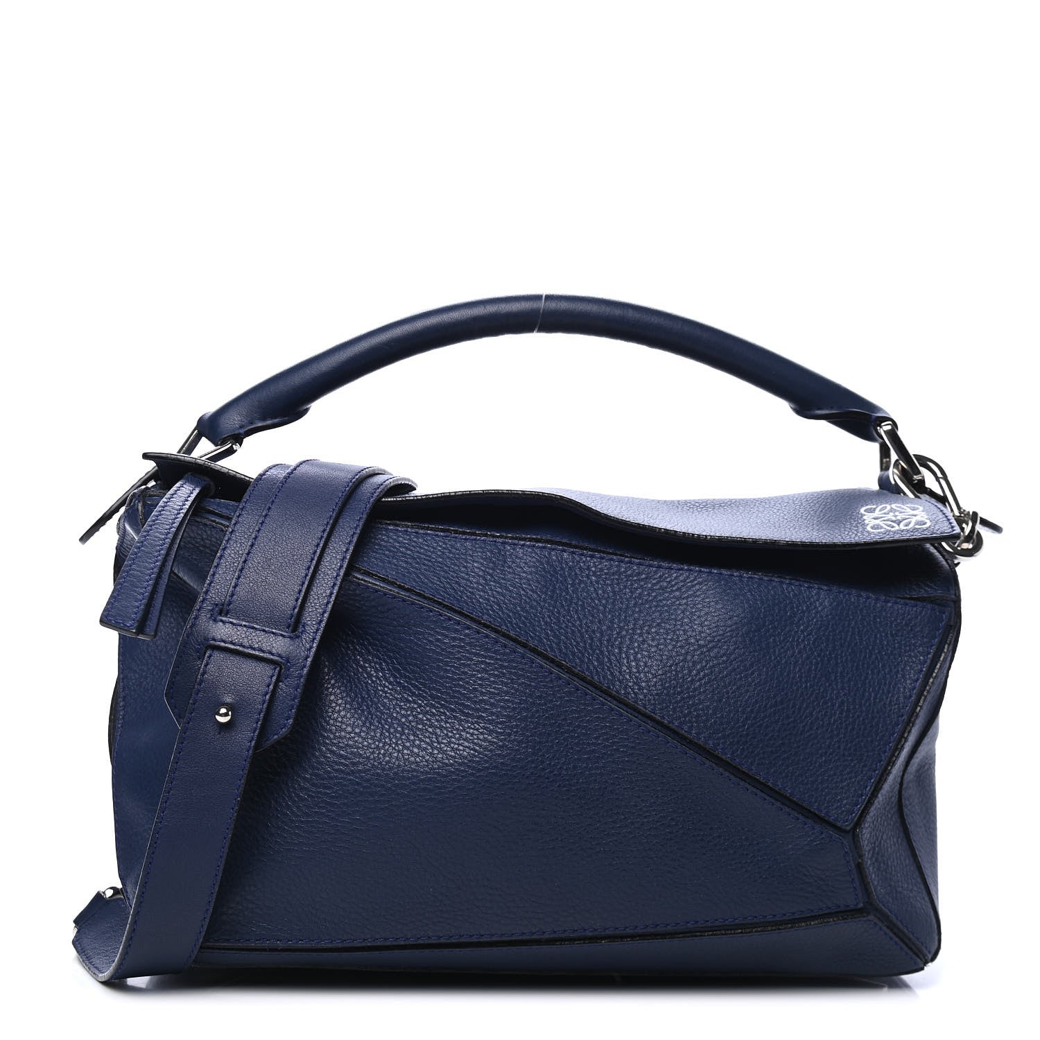 Loewe Calfskin Medium Puzzle Bag Marine 1 of 5