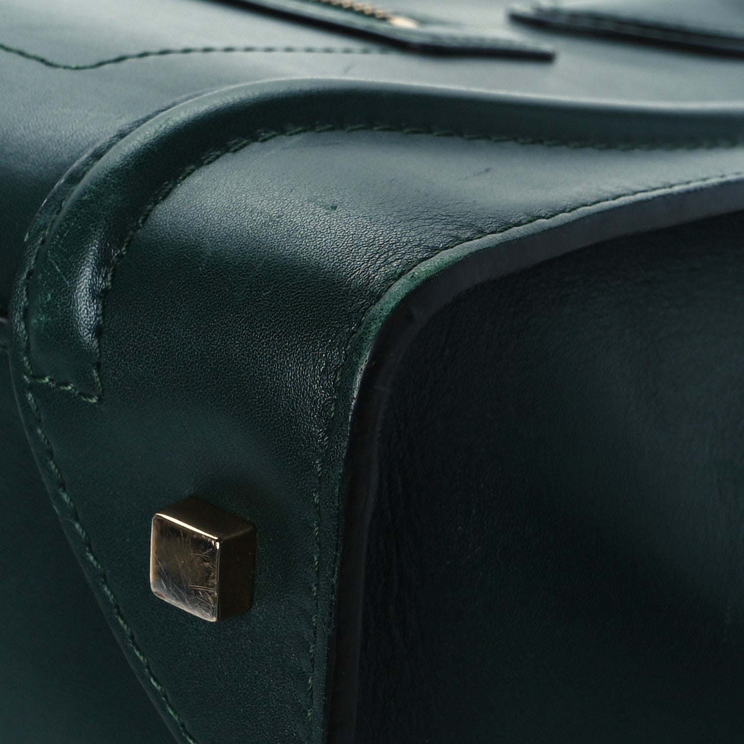 Celine Smooth Calfskin Mini Luggage Emerald 9 of 18