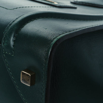 Celine Smooth Calfskin Mini Luggage Emerald 9 of 18