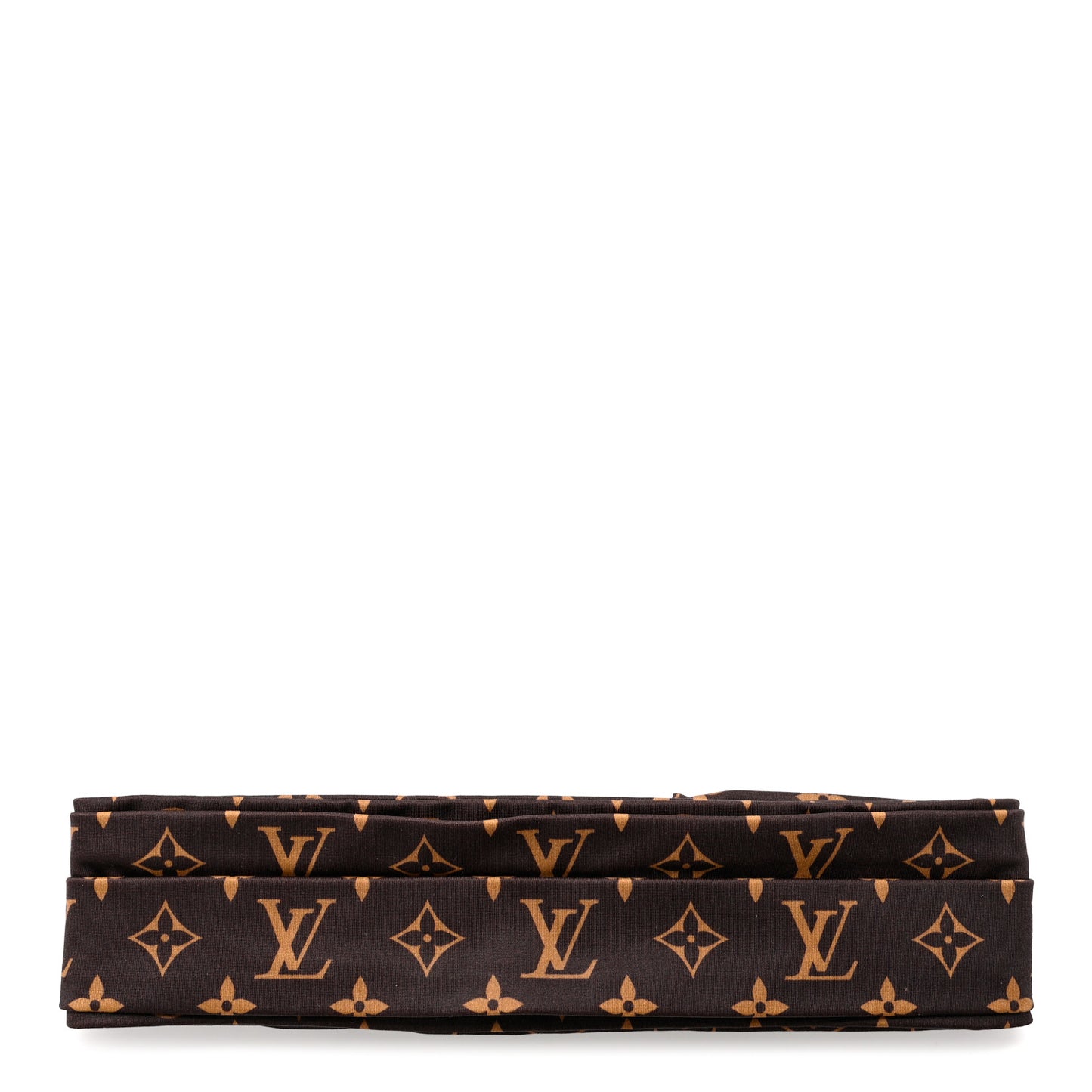 Silk Monogram Be Mindful Headband Brown