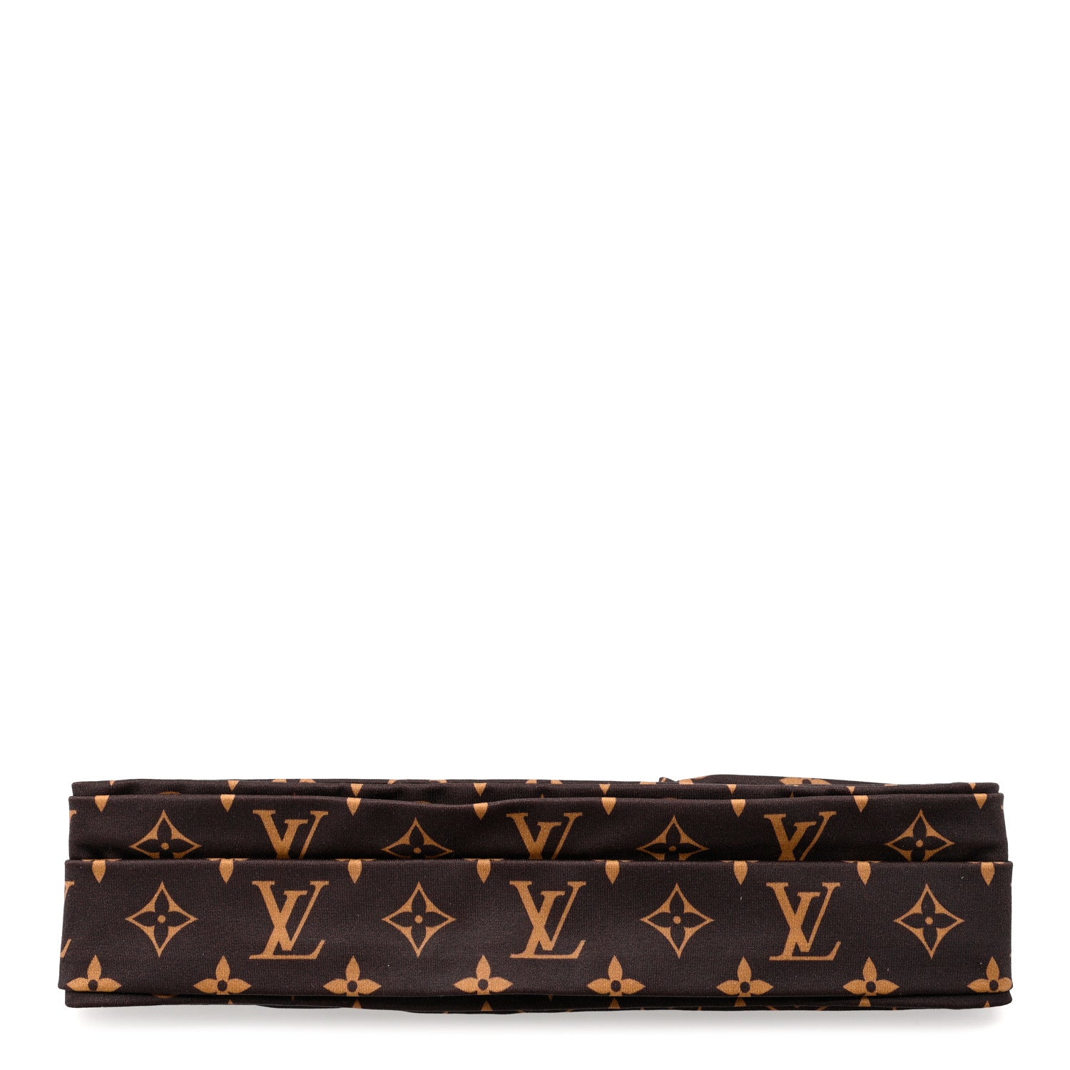 Louis Vuitton Silk Monogram Be Mindful Headband Brown 1 of 4