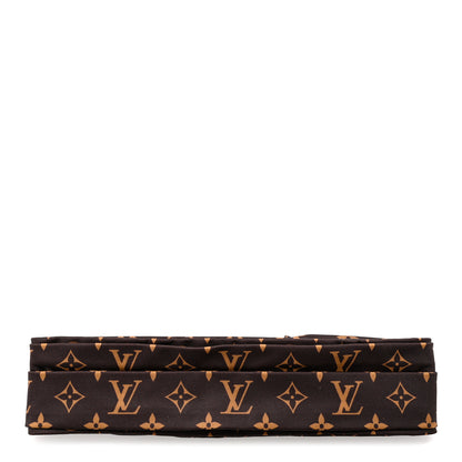 Louis Vuitton Silk Monogram Be Mindful Headband Brown 1 of 4