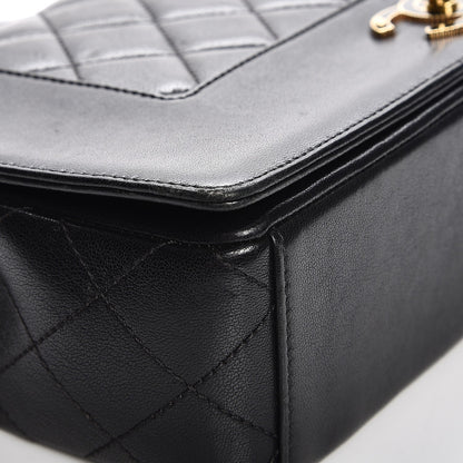 Chanel Sheepskin Quilted Vintage Mademoiselle Flap Black 13 of 13