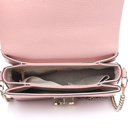 Gucci Dollar Calfskin Interlocking G Top Handle Shoulder Bag Soft Pink 4 of 9