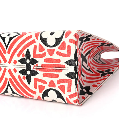 Louis Vuitton Monogram Giant Crafty Onthego GM Creme Rouge Black 8 of 8
