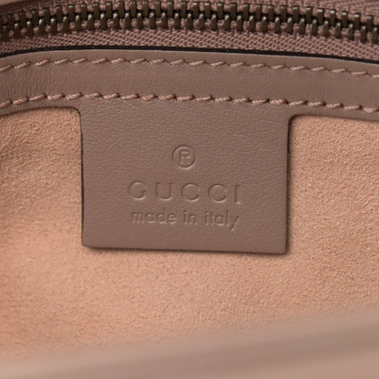Gucci Calfskin Matelasse Small GG Marmont Shoulder Bag Porcelain Rose 6 of 9