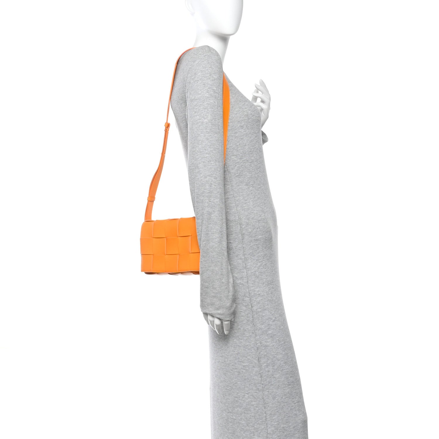 Bottega Veneta Nappa Maxi Intreccio Cassette Bag Tangerine 1877954