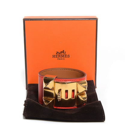 Hermes Swift Collier de Chien CDC Bracelet Small Sanguine 4 of 7