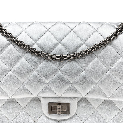 Chanel Metallic Lambskin Quilted 2.55 Reissue 226 Flap Silver 8 of 10