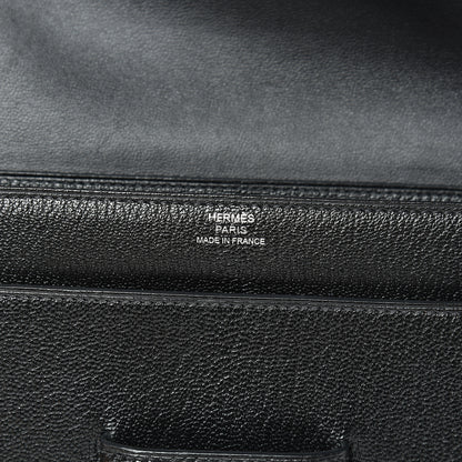 Hermes Chevre Mysore 1938 Wallet 19 Black 5 of 9