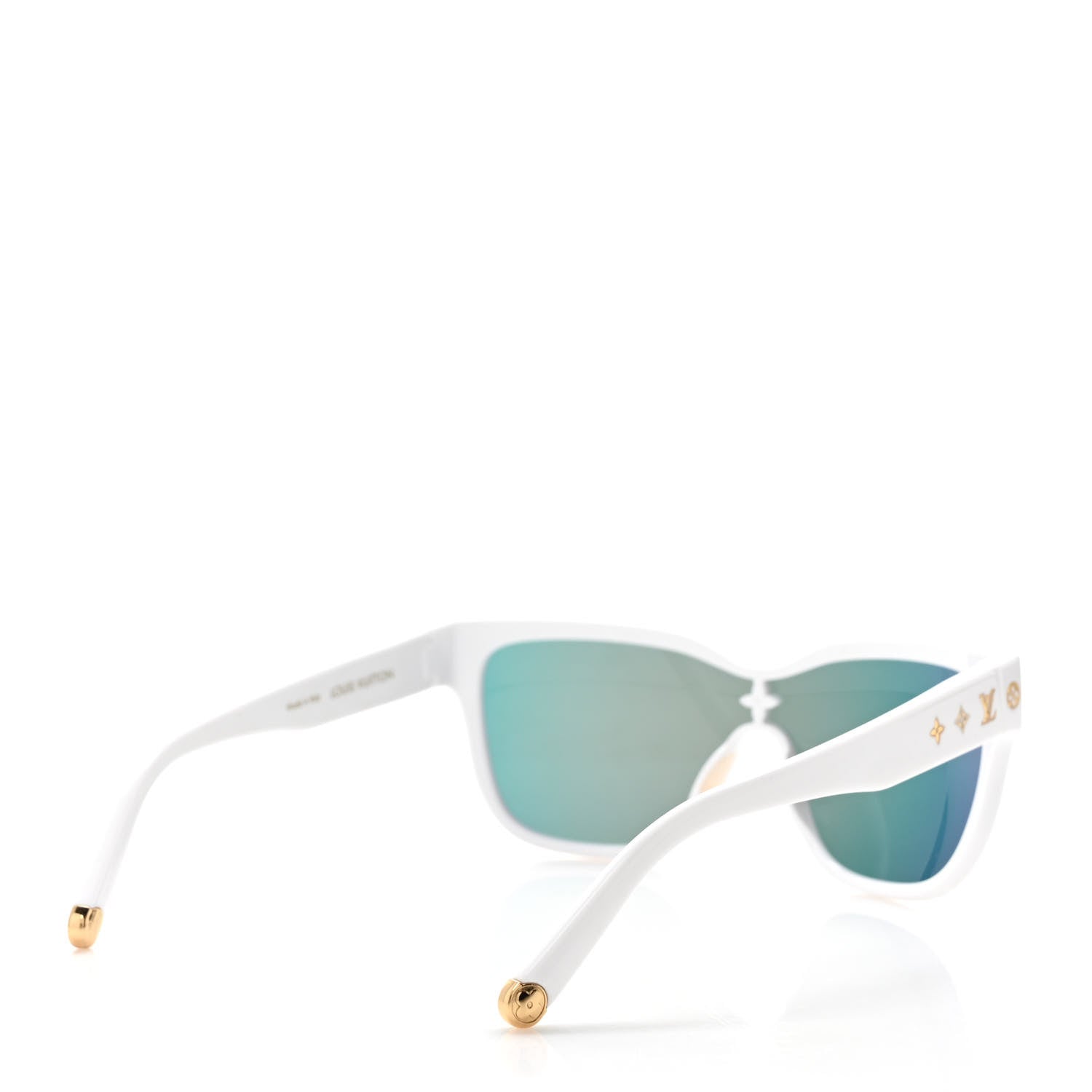 Louis Vuitton Nylon LV Shadow Square Sunglasses Z1845U White 4 of 6