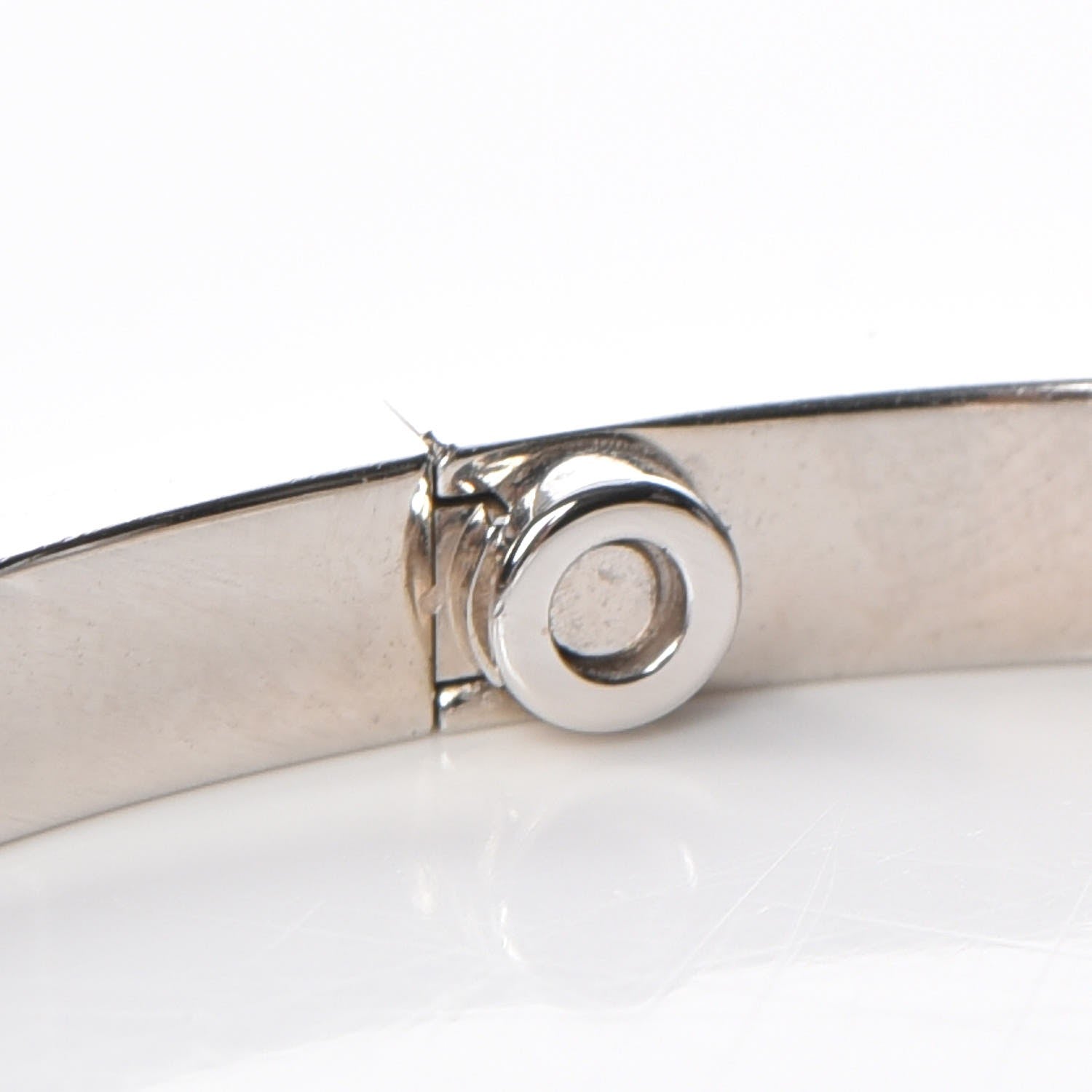 Cartier 18K White Gold 10 Diamond Small LOVE Bracelet 17 6 of 8