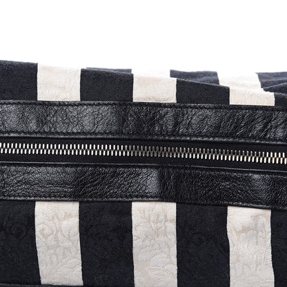 Balenciaga Agneau Damask Stripe Courier Black White 13 of 15