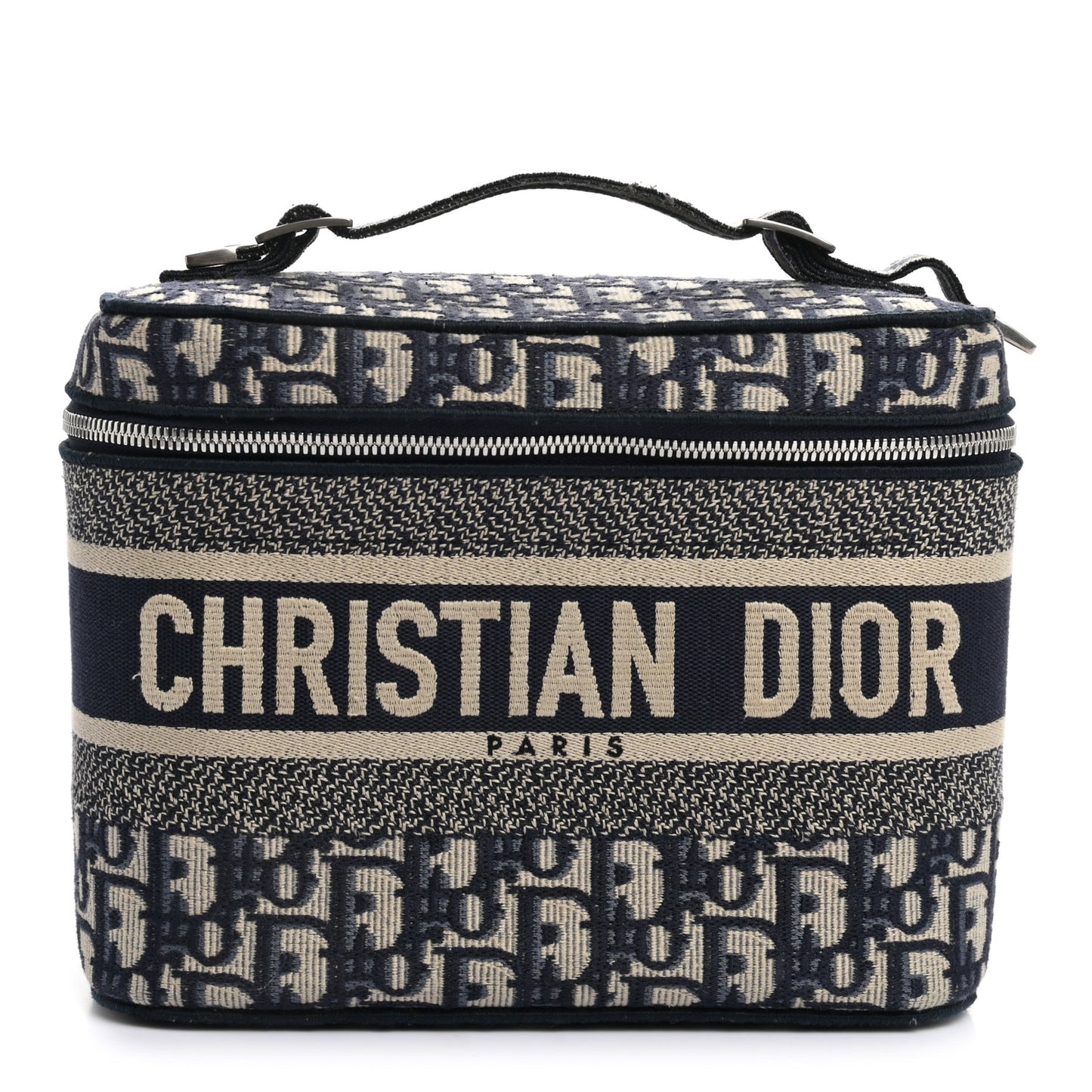 Oblique Diortravel Vanity Case Blue