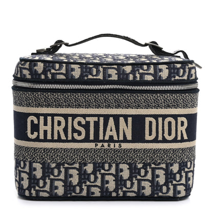 Christian Dior Oblique Diortravel Vanity Case Blue 1 of 8