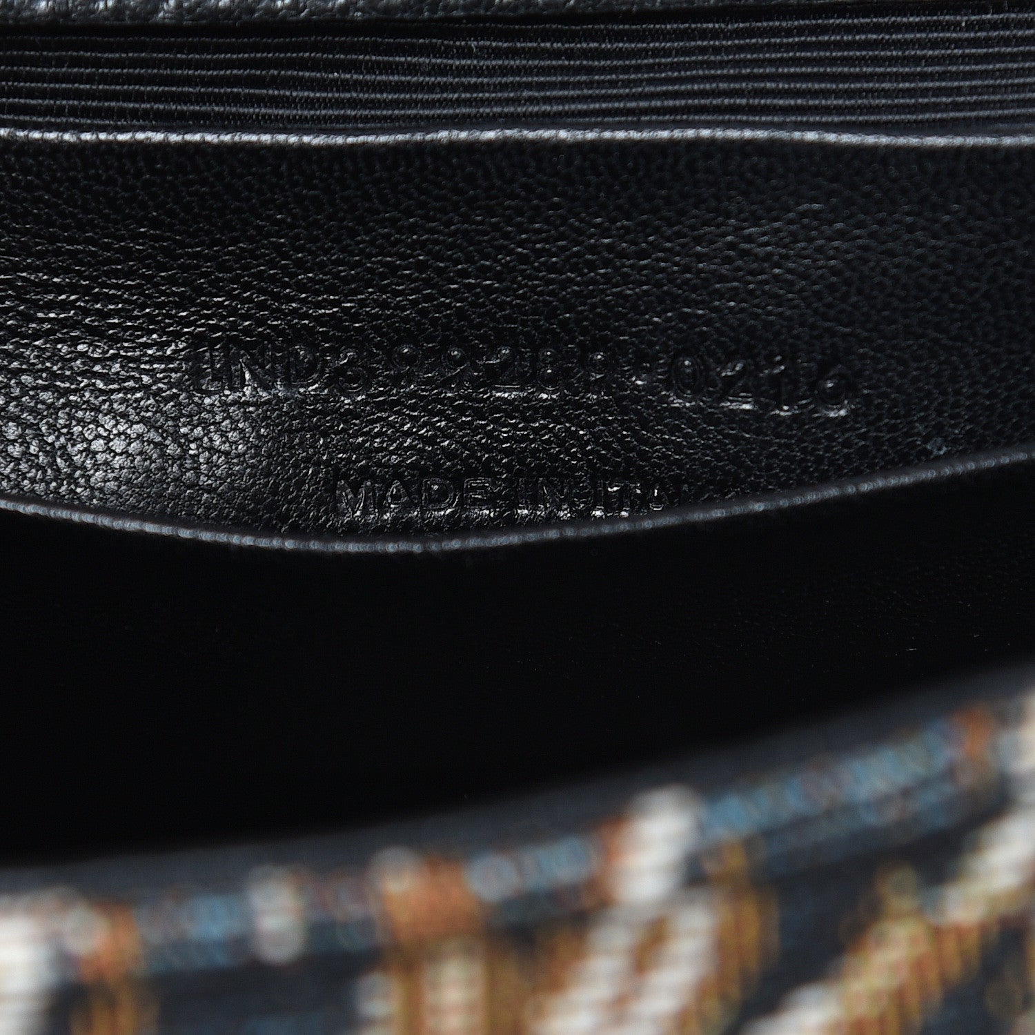 Saint Laurent Jacquard Leopard Matelasse Chevron Monogram Baby Chain Bag Black 6 of 11