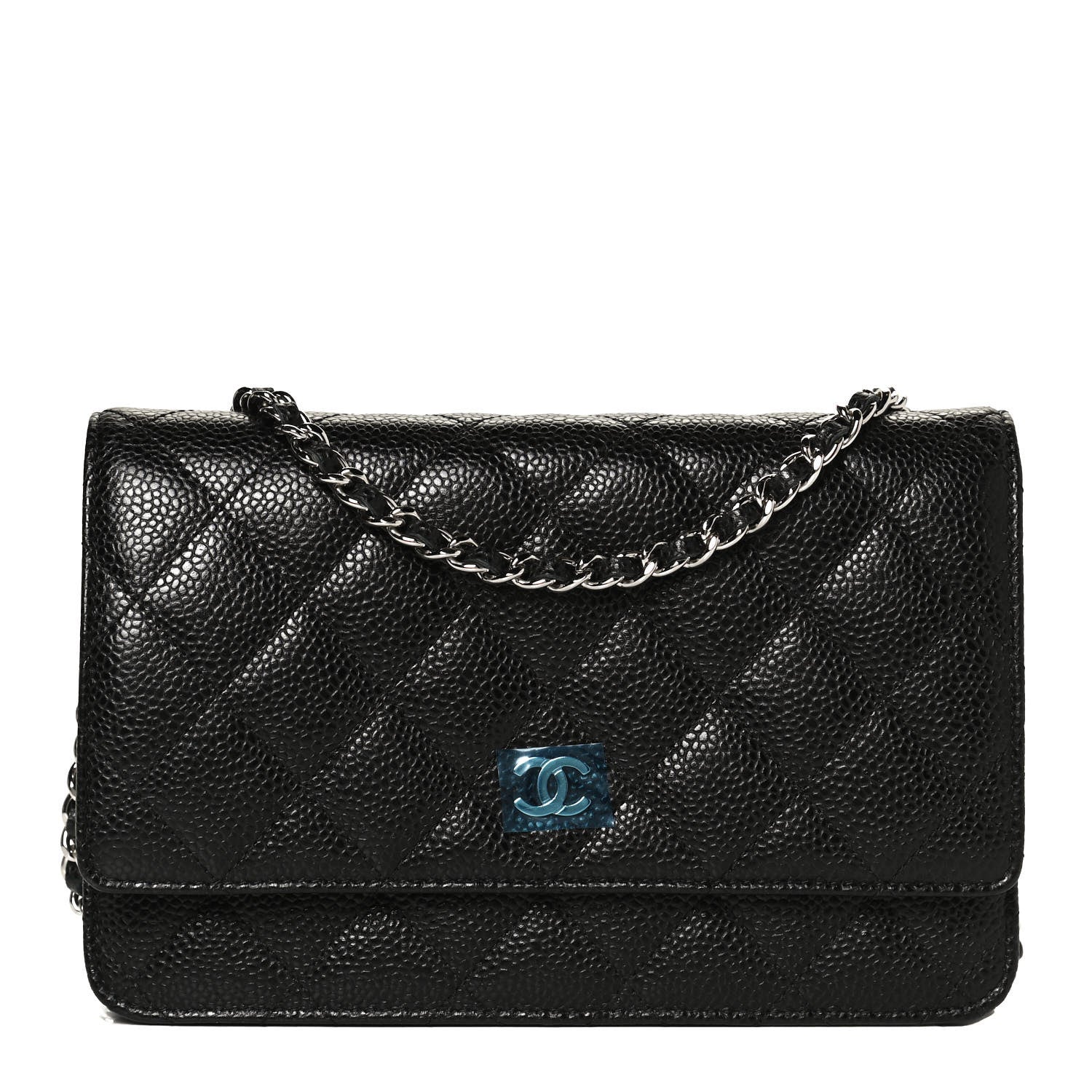 Chanel Caviar Quilted Wallet On Chain WOC Black 1 of 13
