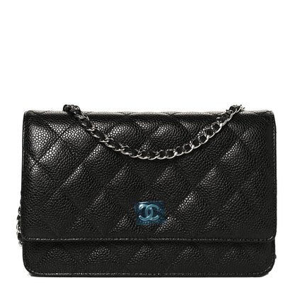 Chanel Caviar Quilted Wallet On Chain WOC Black 1 of 13