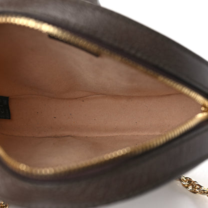 Gucci GG Supreme Monogram Web Mini Ophidia Round Shoulder Bag Brown 5 of 9