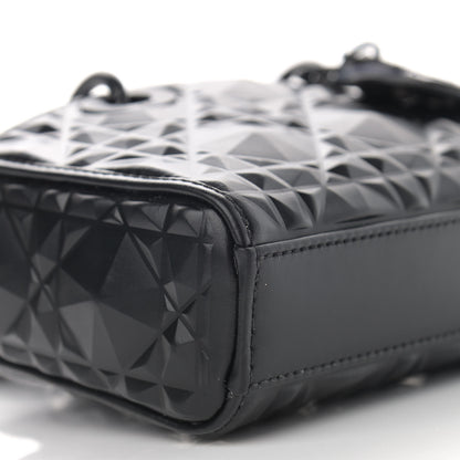 Christian Dior Calfskin Cannage Diamond Micro Lady D-Joy Black 10 of 11