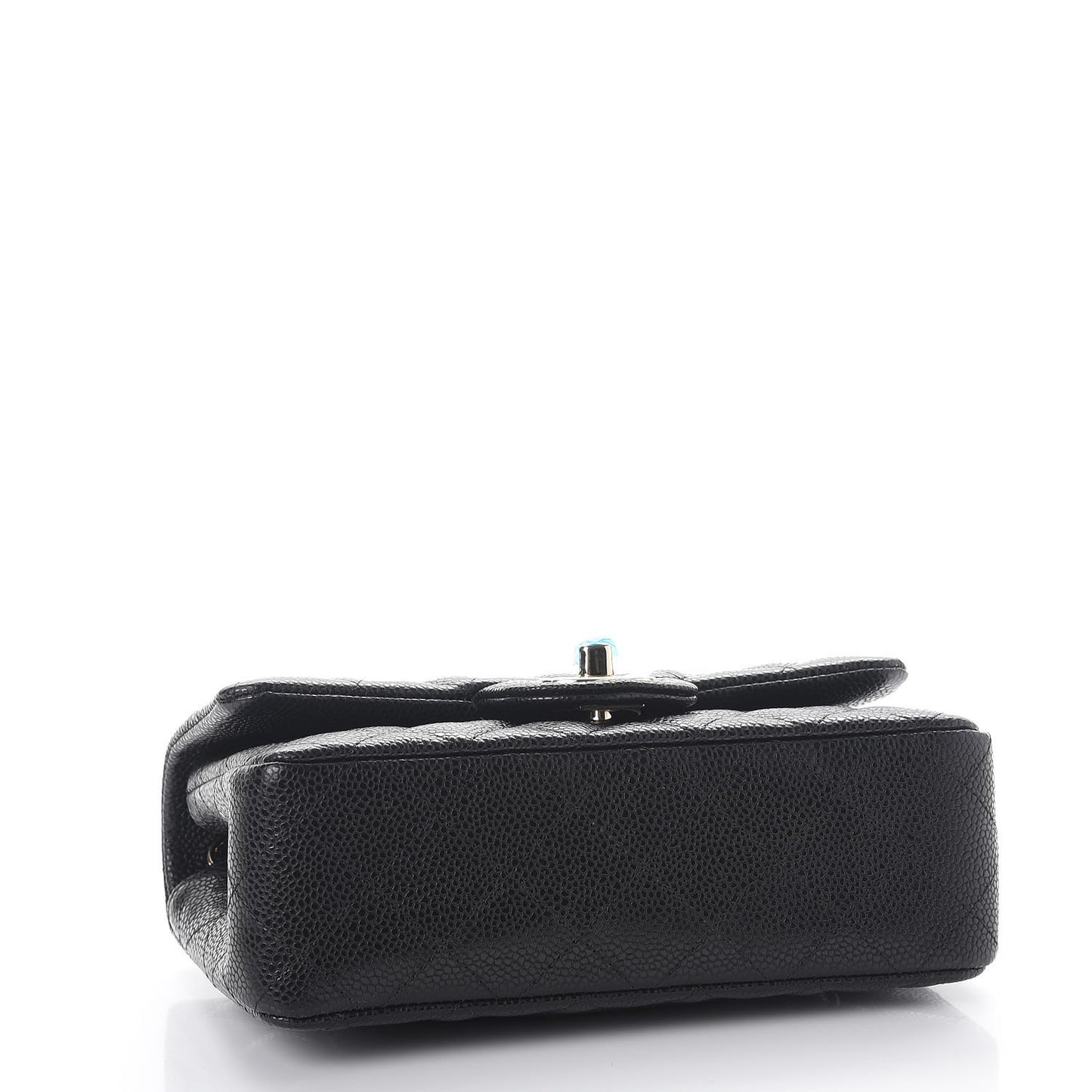 Caviar Quilted Mini Rectangular Flap Black