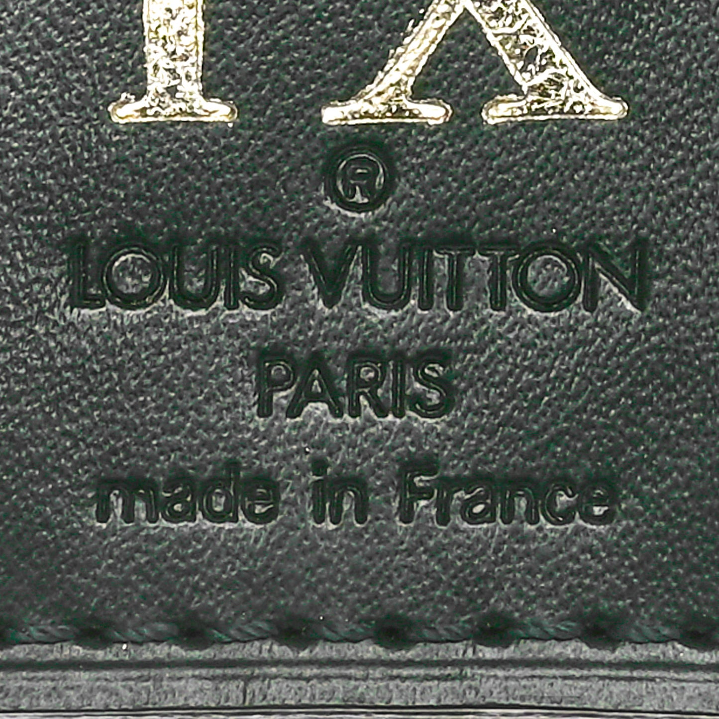 Calfskin Luggage Tag Green
