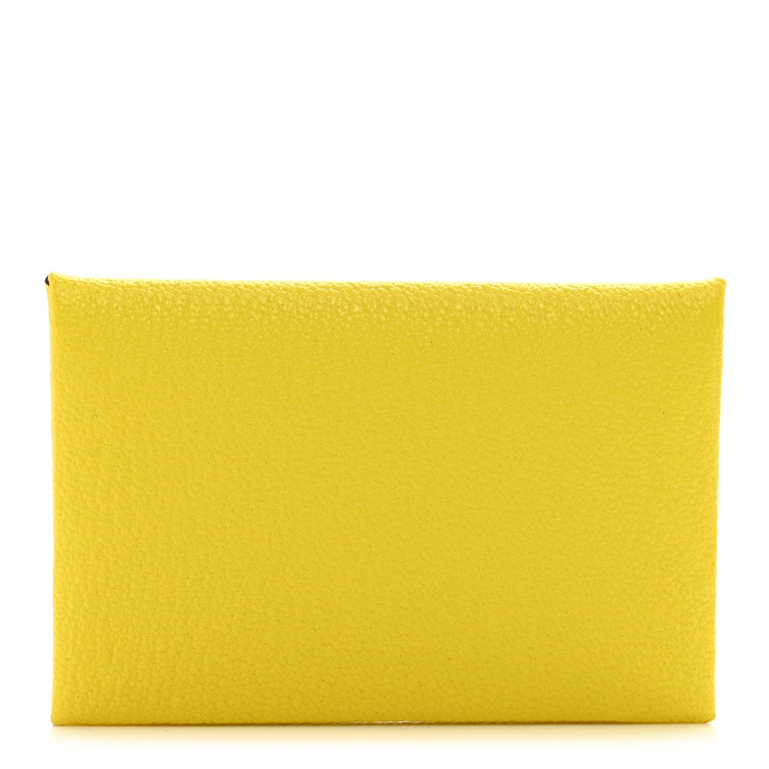 Hermes Chevre Mysore Calvi Card Case Jaune Citron 1 of 7