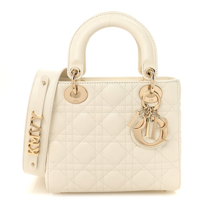 Christian Dior Lambskin Cannage Small My ABCDior Lady Dior White 1 of 9