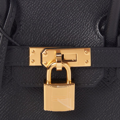 Hermes Madame Calfskin Birkin Sellier 25 Black 12 of 31
