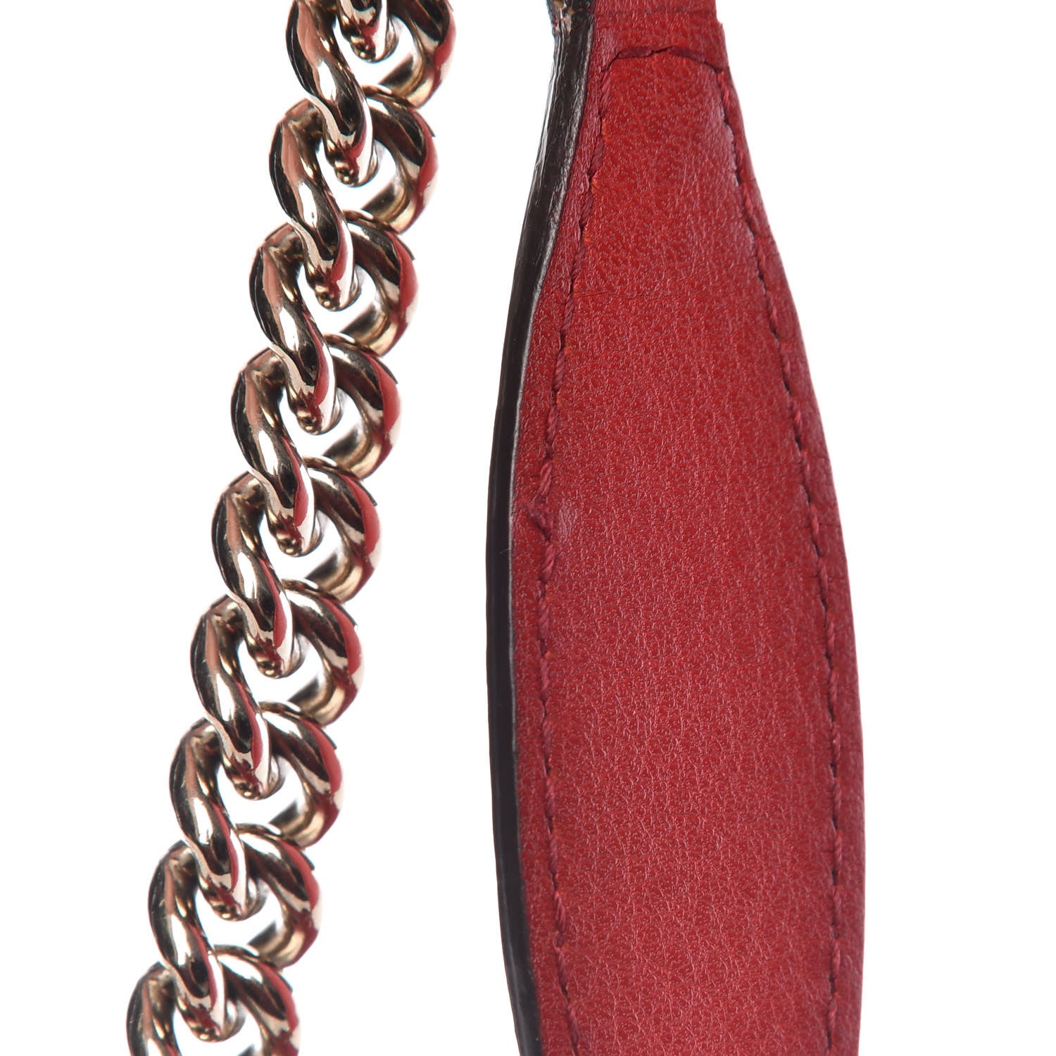 Gucci Pebbled Calfskin Medium Soho Chain Shoulder Bag Tabasco Red 25 of 25