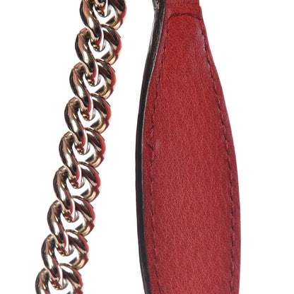 Gucci Pebbled Calfskin Medium Soho Chain Shoulder Bag Tabasco Red 25 of 25