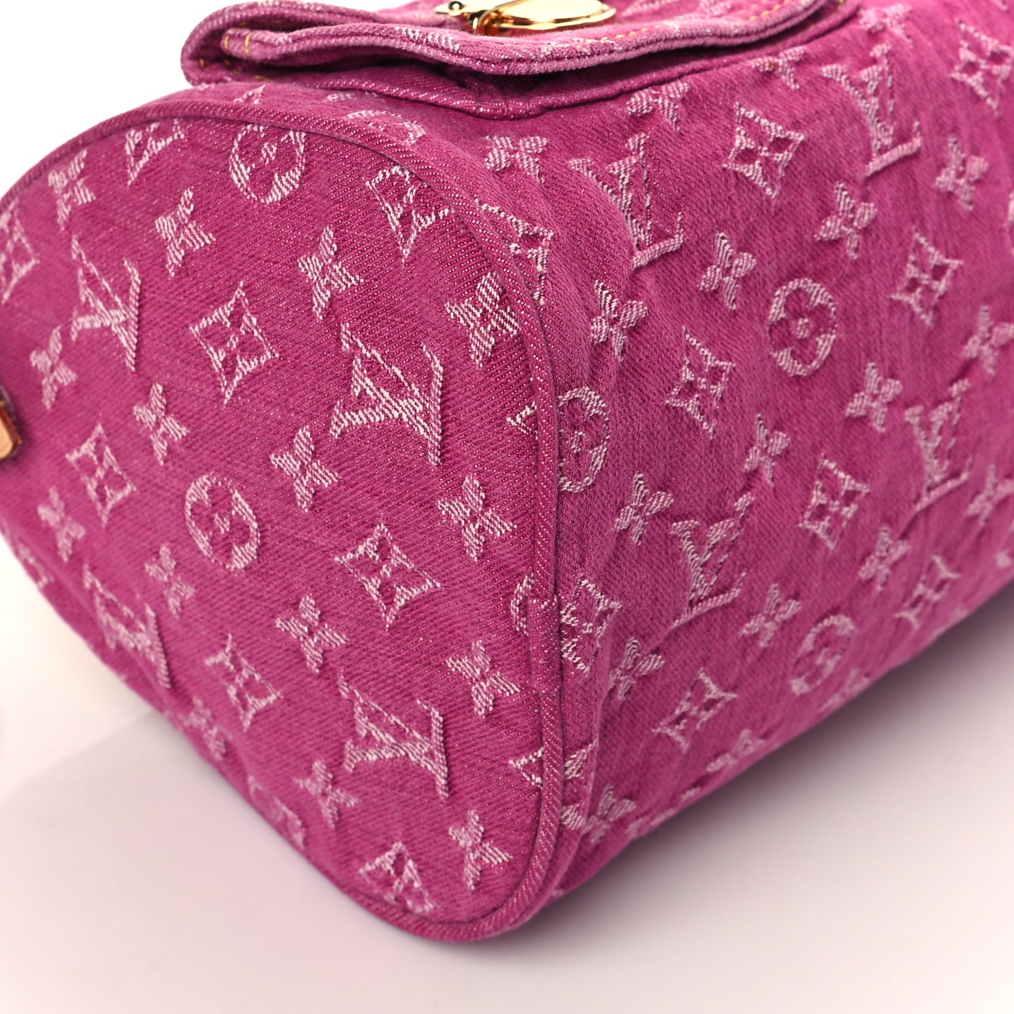 Monogram Denim Neo Speedy Fuchsia