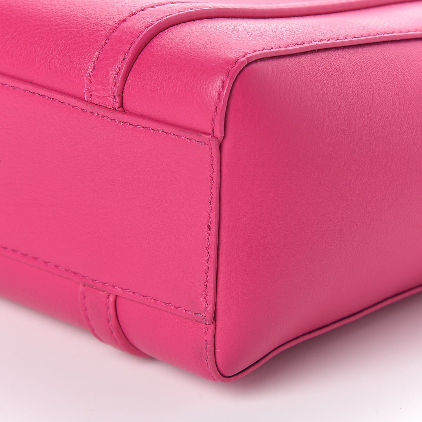 Calfskin XXS Everyday Tote Rose Magenta Black