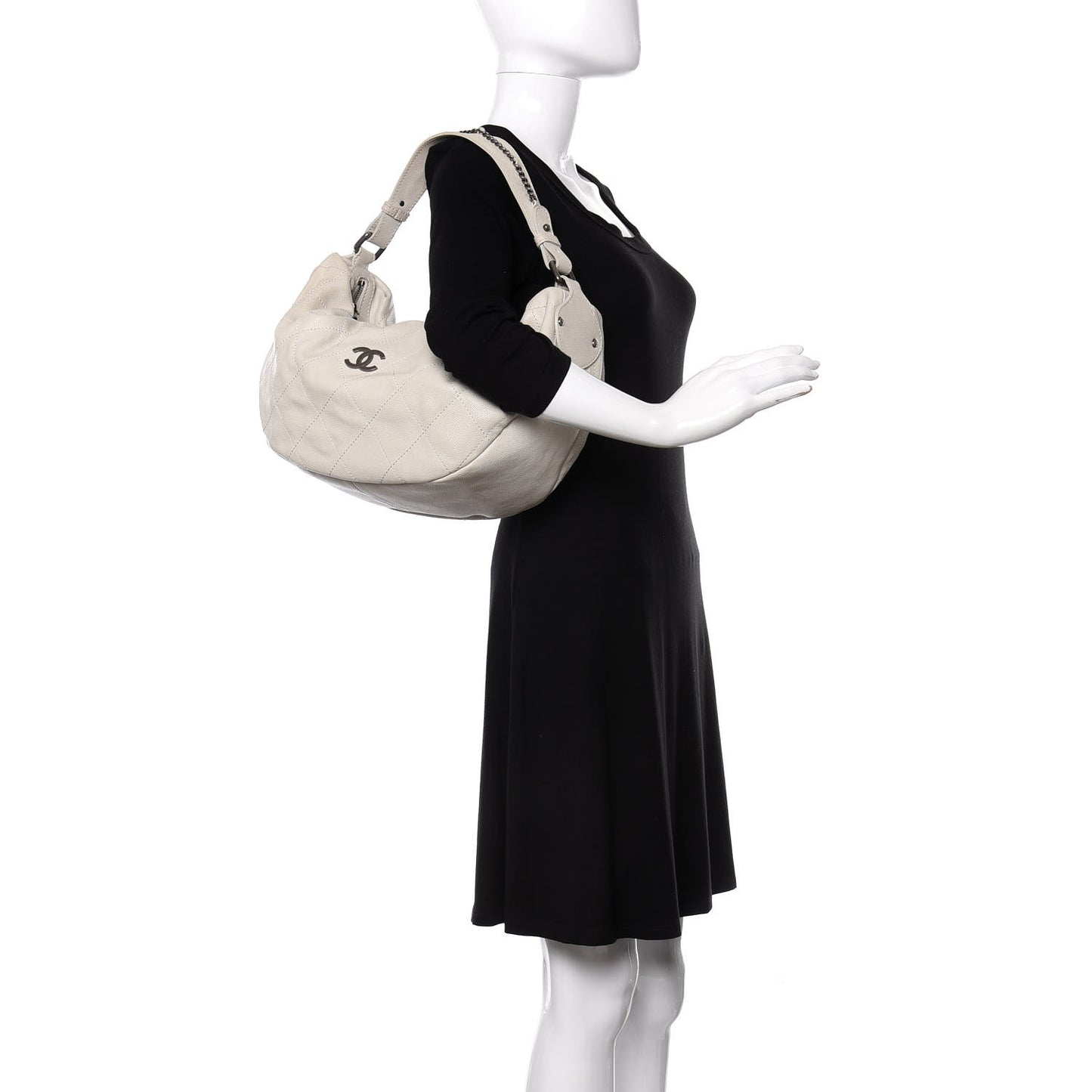 Caviar Large Outdoor Ligne Hobo White